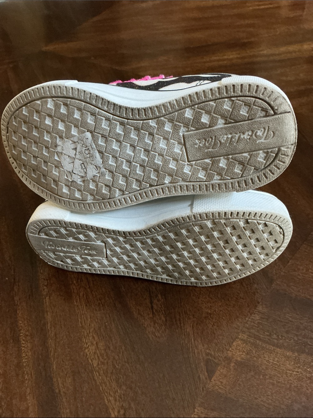 Skechers -Sz 8-Twinkle Toes Lighted High-Top Sneakers Pink Rainbow - See Video - Picture 14 of 14